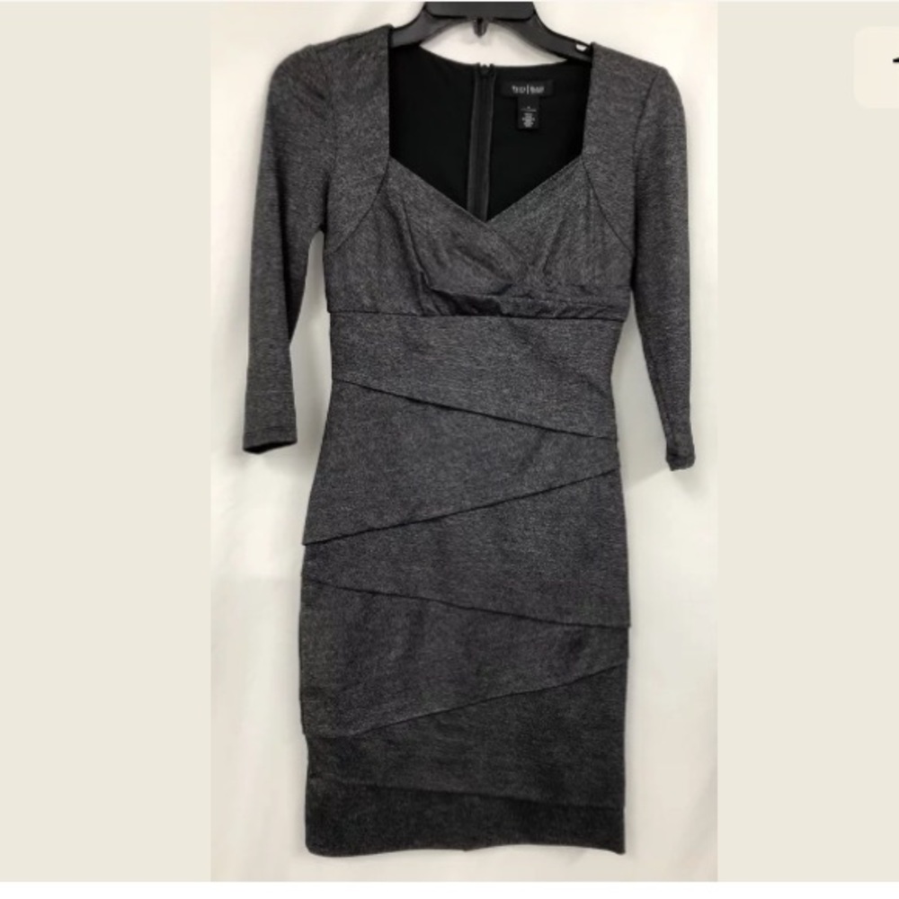 WHBM GRAY WIGGLE DRESS 0
